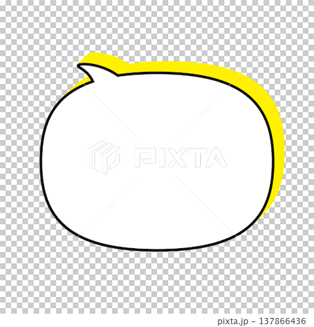 一個簡單的講話泡泡的插圖 137866436