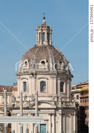 Santissimo Nome di Maria al Foro Traiano church dome in Rome, Italy Santissimo Nome di Maria al Foro Traiano church dome in Rome, Italy 137868461