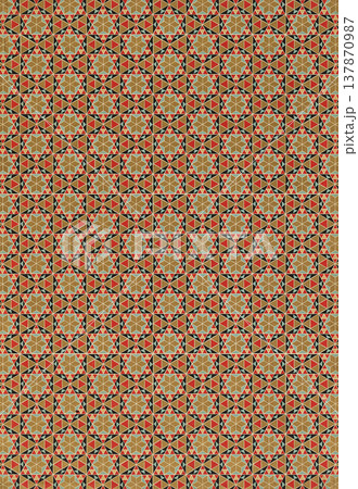 Geometric ornamental pattern Geometric ornamental pattern 137870987