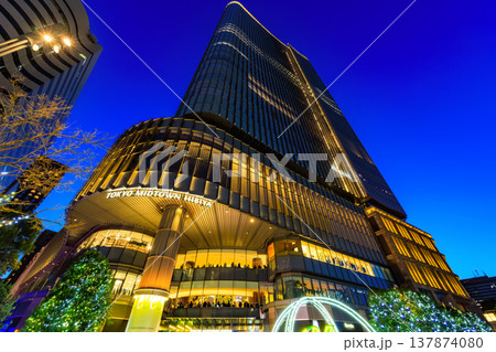 東京 千代田区 有楽町 東京ミッドタウン日比谷の夜景 東京 千代田区 有楽町 東京ミッドタウン日比谷の夜景 137874080