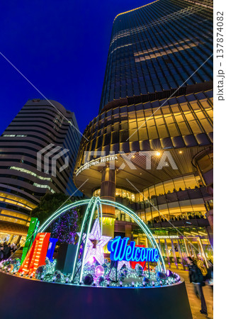 東京 千代田区 有楽町 東京ミッドタウン日比谷の夜景 東京 千代田区 有楽町 東京ミッドタウン日比谷の夜景 137874082