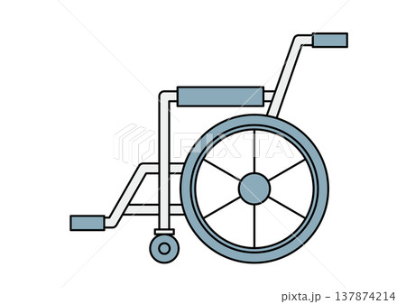 シンプルな車椅子 シンプルな車椅子 137874214