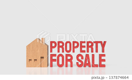 Property For Sale Residential Home Investment and Real Estate Concept 3d render. Property For Sale Residential Home Investment and Real Estate Concept 3d render. 137874664