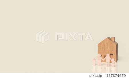 Family Home Protection And Real Estate Security Concept 3d render. Family Home Protection And Real Estate Security Concept 3d render. 137874679