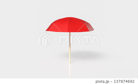 Red Umbrella Protection And Insurance Safety Concept 3d render. Red Umbrella Protection And Insurance Safety Concept 3d render. 137874692