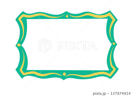 Frame Vintage Border Ornate Cartoon Frame Vintage Border Ornate Cartoon 137874914