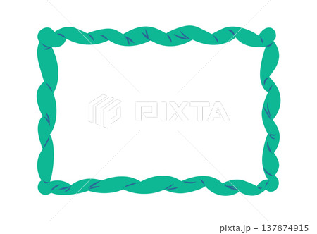 Frame Twisted Rope Border Cartoon 137874915