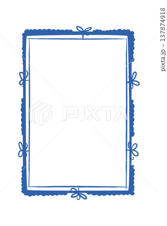 Frame With Ribbon Border Doodle Frame With Ribbon Border Doodle 137874918