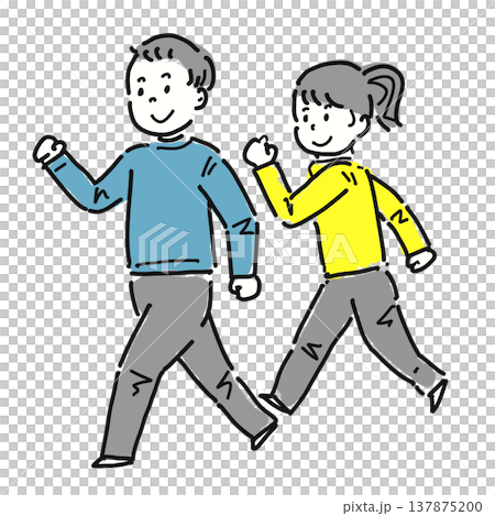 ウォーキングしてる人 137875200