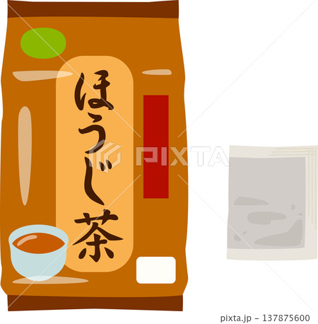 袋入りほうじ茶とティーバッグ 袋入りほうじ茶とティーバッグ 137875600