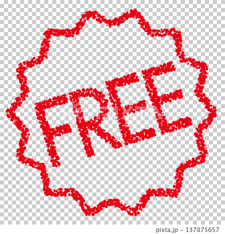 Crayon-style hand-drawn stamp-like lettering - FREE Crayon-style hand-drawn stamp-like lettering - FREE 137875657