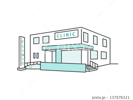 クリニックの外観　イメージイラスト素材 137876321