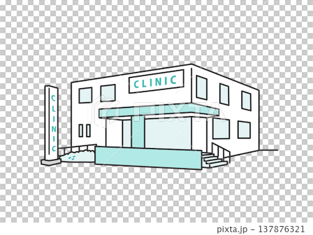 クリニックの外観　イメージイラスト素材 137876321