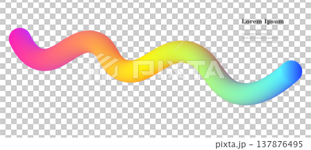 抽象波浪水彩色背景 137876495