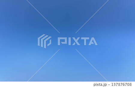 シンプルな青空の背景グラデーション素材、テクスチャーイメージ素材 137876708