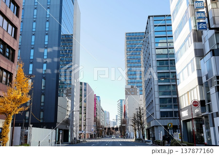 東京都市風景　神田美土代町交差点付近 137877160