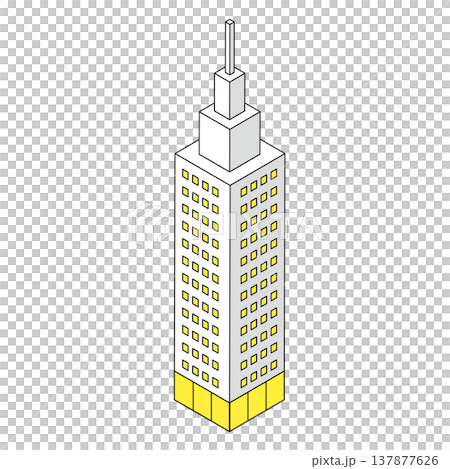 Simple illustration of an office building 137877626