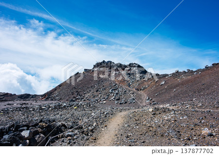 富士登山 富士山頂・剣ヶ峯 富士登山 富士山頂・剣ヶ峯 137877702