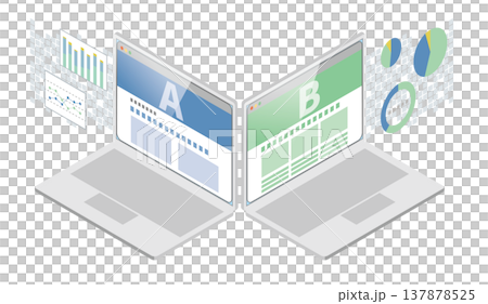 Image of an A/B test comparing laptops Image of an A/B test comparing laptops 137878525