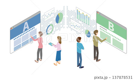 ABテストで比較検証をしている人 137878531