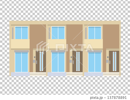 傳統日式房屋外觀插圖 137878891
