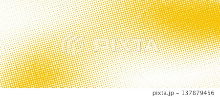 Yellow halftone grain texture. Faded dotted gradient pattern background. Grunge pixel cartoon overlay backdrop. Anime or manga golden wavy noise cover. Raster comic pop art gradation wallpaper. Vector Yellow halftone grain texture. Faded dotted gradient pattern background. Grunge pixel cartoon overlay backdrop. Anime or manga golden wavy noise cover. Raster comic pop art gradation wallpaper. Vector 137879456