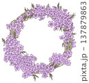 芝桜のリース素材 137879863