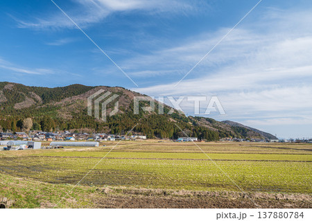 奥琵琶湖の田園風景 滋賀県長浜市西浅井町 奥琵琶湖の田園風景 滋賀県長浜市西浅井町 137880784
