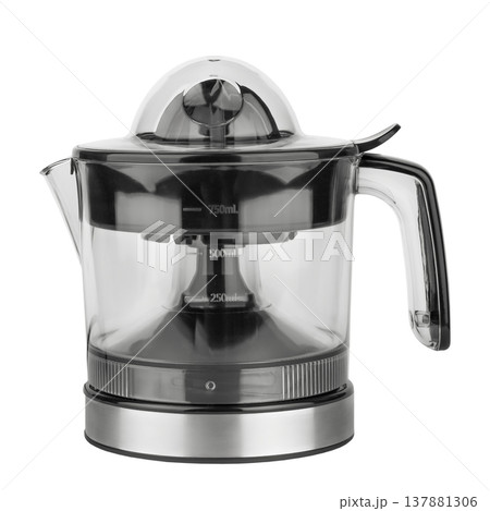 Black juicer isolate on white background 137881306