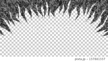 Arch-shaped lines of focus on feelings of anxiety, fear, and stress in the background. Arch-shaped lines of focus on feelings of anxiety, fear, and stress in the background. 137881337