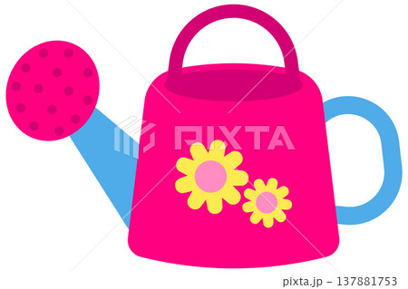Cute Spring Watering Can for Gardening Hobby Cute Spring Watering Can for Gardening Hobby 137881753