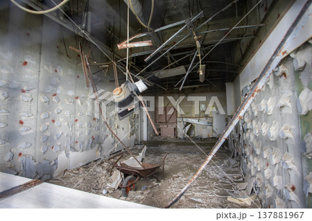 福島・浪江町で津波に遭いながらも被害を出さなかった請戸小学校跡　震災遺構 137881967