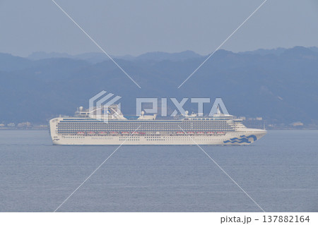 P&Oクルーズ　浦賀水道　Diamond Princess 137882164
