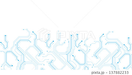 Concept of Technology blue circuit diagram. 137882233