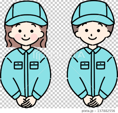 穿著工作服的人 穿著工作服的人 137882556