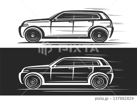 Vector logo for SUV Car Vector logo for SUV Car 137882829