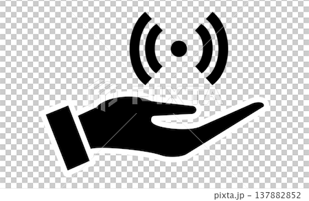 Palm vein authentication icon illustration (Digital Inclusion) Palm vein authentication icon illustration (Digital Inclusion) 137882852