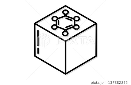 宇宙空間での次世代材料開発 軌道上製造のアイソメトリックアイコン 137882853
