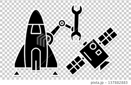 軌道上サービスによる人工衛星の修理・メンテナンスのイメージ 137882883