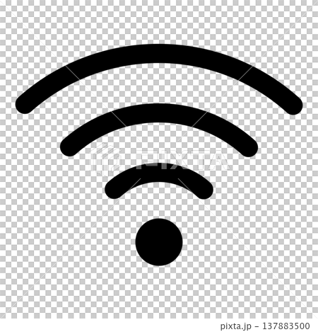 無線電波符號的簡單圖示插圖 001 137883500