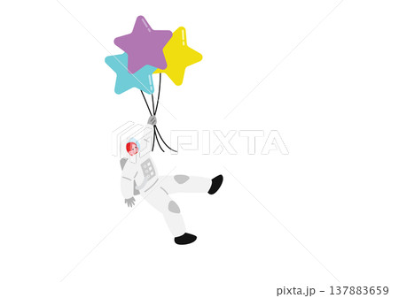 宇宙服を着た男の子のイラスト 宇宙服を着た男の子のイラスト 137883659
