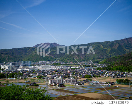弘法山古墳から見下ろす松本平の眺望 弘法山古墳から見下ろす松本平の眺望 137883979
