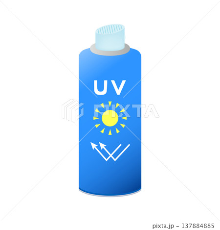 スプレータイプの日焼け止め 137884885