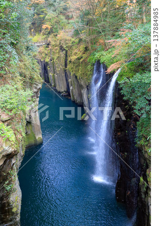 高千穂峡 真名井の滝　宮崎県高千穂町 137884985
