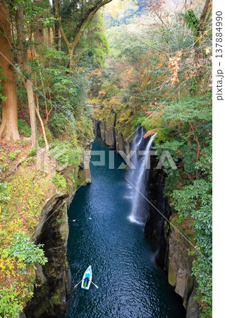 高千穂峡 真名井の滝　宮崎県高千穂町 137884990