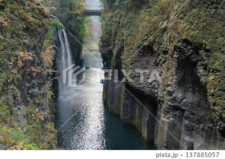 高千穂峡真名井の滝 宮崎県高千穂町 高千穂峡真名井の滝 宮崎県高千穂町 137885057