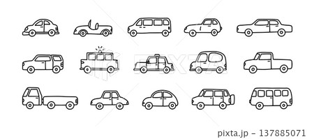 Cars transport vehicles with vehicle car transportation for sedan coupe cabriolet. Convertible hatchback wagon with minivan van microbus for bus taxi pickup. Truck lorry cars with crossover. 137885071