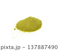 Powdered matcha green tea 137887490