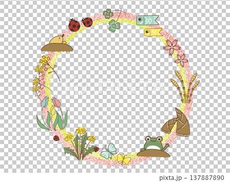 一款靈感源自春天的圓形相框。 137887890