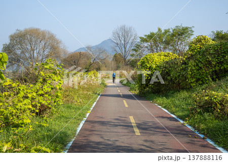 Han River bike path Han River bike path 137888116